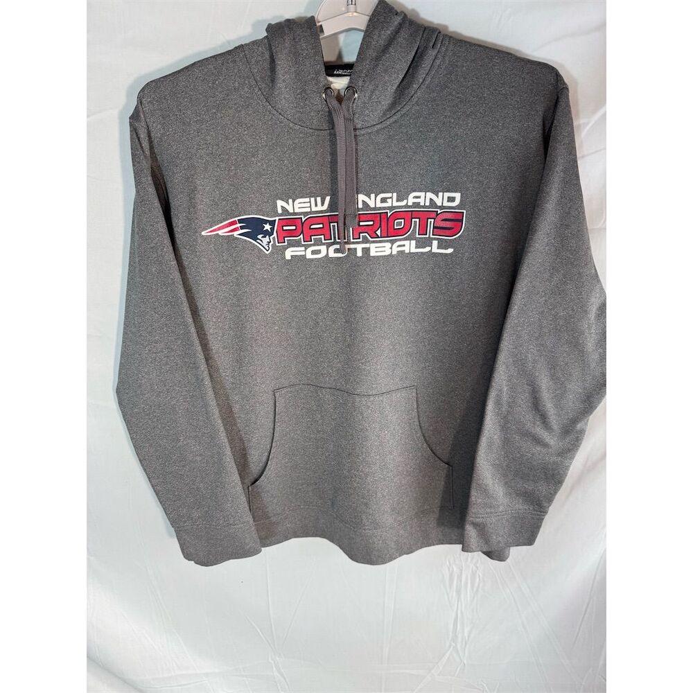 Team Apparel Gray New England Patriots Hoodie - Picture 5 of 9